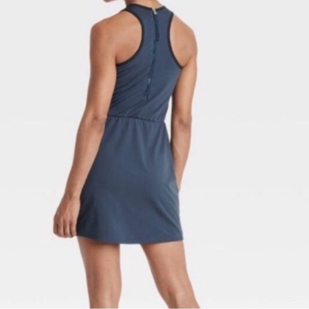 NWT all in motion Fashion Dress Fully Lined Sleeveless Navy Blue Tank Medium